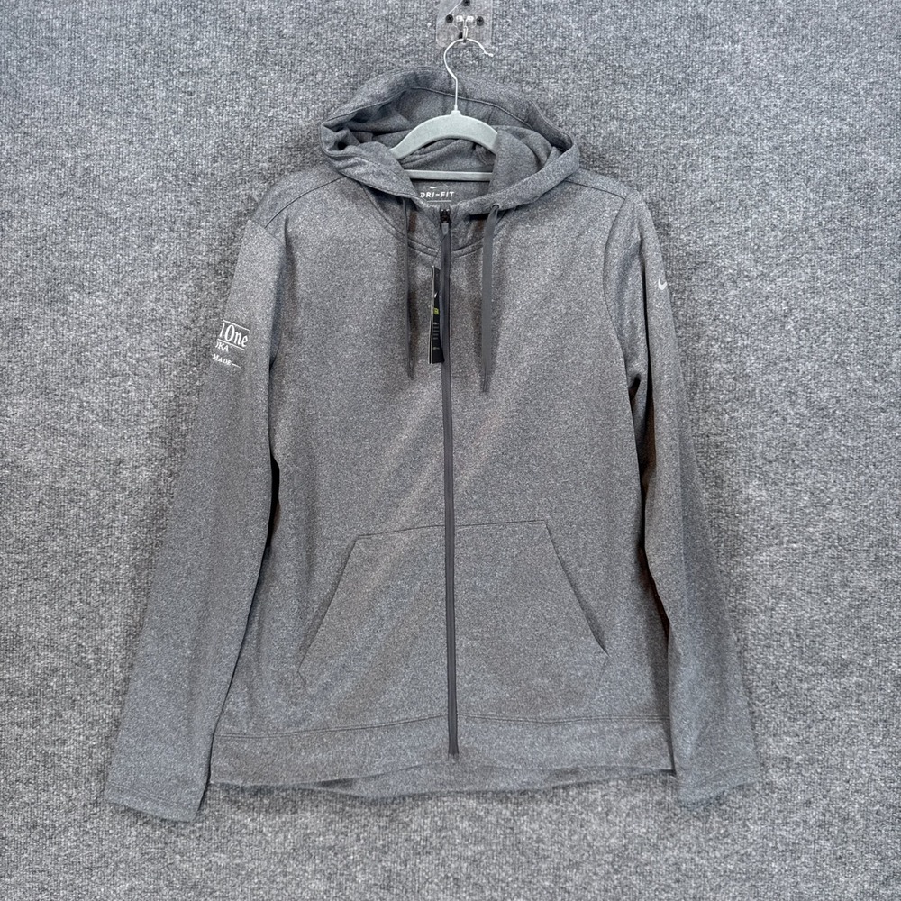 Nike Hoodie Womens Medium Gray Ketel One Vodka Therma Dri-FIT Full Zip NEW